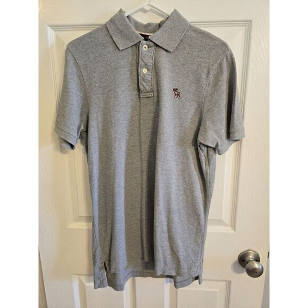 Abercrombie & Fitch Gray Polo Shirt